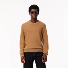 lacoste-miesten-villaneule-monochrome-carded-wool-neck-sweater-beige-1