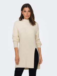 only-naisten-pitka-neule-onlkatia-ls-long-slit-highneck-luonnonvalkoinen-1