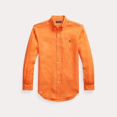 polo-ralph-lauren-miesten-kauluspaita-polo-linen-shirt-ls-custom-fit-oranssi-1