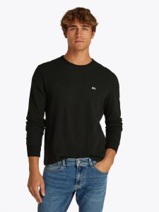 tommy-jeans-miesten-paita-slim-waffle-ls-tee-musta-1