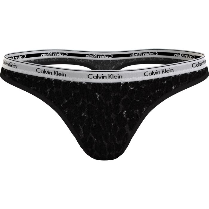 Calvin Klein naisten stringit, CK HIGH LEG THONG Musta - Kekäle