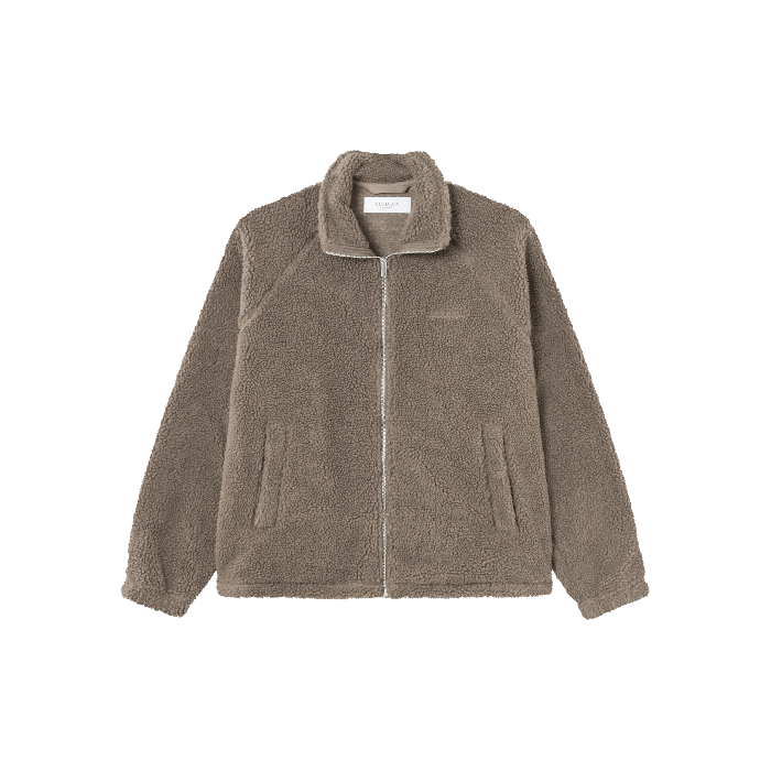 les-deux-fleecetakki-ren-zipper-jacket-keskiruskea-2
