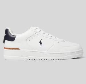 Polo Ralph Lauren Miesten Kengät, MASTERS CRT-SNEAKERS-LOW TOP LACE Valkoinen