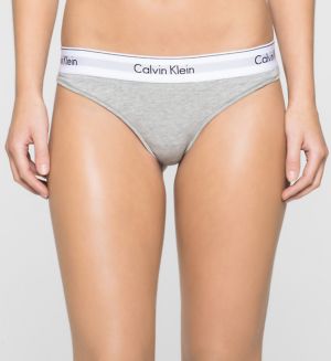 Calvin Klein Naisten Alushousut, Thong Vaaleanharmaa