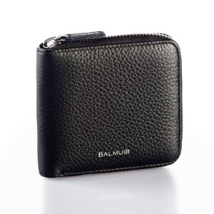 Balmuir Pieni Nahkalompakko, Claude Small Zip Around Wallet Musta