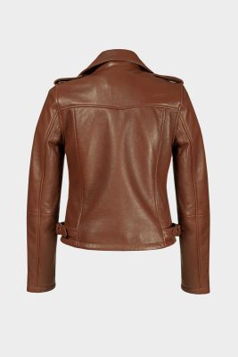 Andiata Naisten Nahkatakki, JOSITA LEATHER JACKET Konjakinruskea