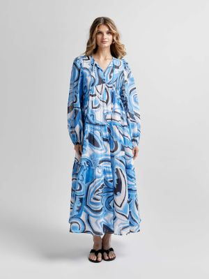 Andiata naisten mekko, HELENE DRESS Sininen Kuosi