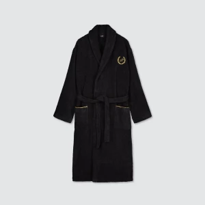 Billebeino Miesten Kylpytakki, SEAL LOGO BATHROBE Musta