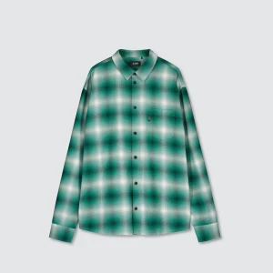 Billebeino Miesten Paita, PLAID FLANNEL SHIRT Vihreä Ruutu