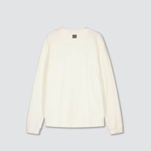 Billebeino Miesten Paita, WAFFLE HENLEY SHIRT Luonnonvalkoinen