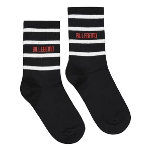 Billebeino Miesten Sukat 2-Pack, BILLEBEINO STRIPE SOCKS 2 PACK Musta