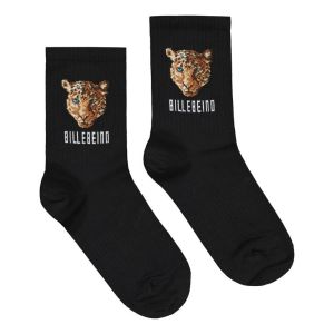 Billebeino Miesten Sukat 2-pack, LEOPARD SOCKS 2-PACK Musta