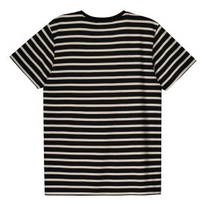 Billebeino miesten t-paita, BRICK STRIPED T-SHIRT Raidallinen Musta