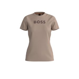 BOSS Orange Naisten T-Paita, ELOGO PRINT T-SHIRT Oranssi