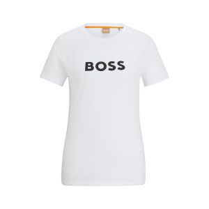 Boss orange naisten t-paita, ELOGO T-SHIRT Luonnonvalkoinen