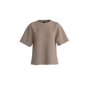 BOSS Orange Naisten T-Paita, ENIS SATIN EDGE T-SHIRT Oranssi