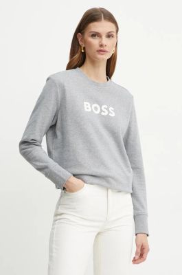 Boss woman collegepaita, ELABOSS SWEATSHIRT Vaaleanharmaa