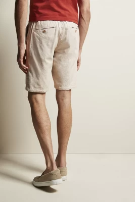 Bugatti Miesten Shortsit, BUGATTI LINEN COTTON SHORTS Beige