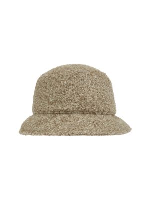 Calvin Klein Accessories Naisten Hattu, BOUCLE BUCKET HAT Vaalea Beige