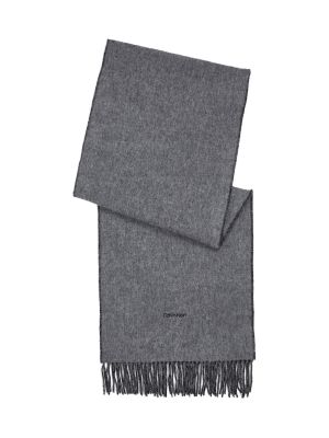 Calvin Klein Accessories Naisten Huivi, FRINGES TWO TONES SCARF Grafiitti