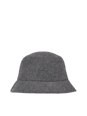 Calvin Klein Accessories Naisten Kalastajahattu, CK MUST WOOL BUCKET HAT Grafiitti