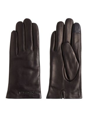 Calvin Klein Accessories Naisten NahkaHanskat, CK MUST LEATHER GLOVES  Musta