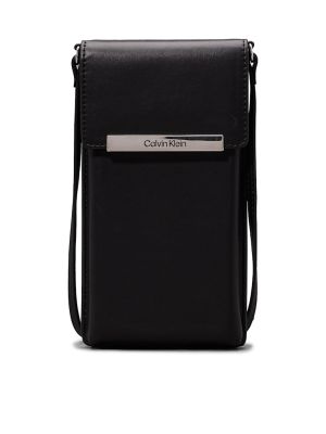 Calvin Klein Accessories Naisten Olkalaukku, CK LINEAR PHONE CROSSBODY Musta