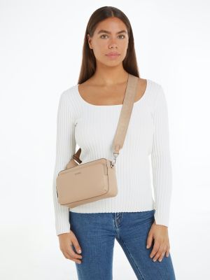 Calvin Klein Accessories Naisten Olkalaukku CK MUST CAMERA BAG Vaalea Beige