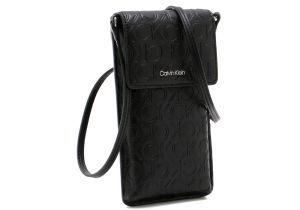 Calvin Klein Accessories puhelinkotelo, CK MUST PHONE POUCH XBODY-EMB MN Musta