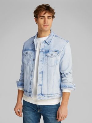 Calvin Klein Jeans miesten farkkutakki, SLIM DENIM JACKET LIGHT BLUE Indigo