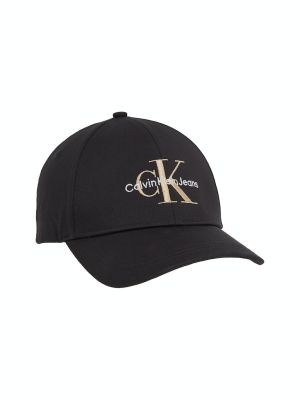 Calvin Klein Jeans Miesten Lippis, MONOGRAM CAP Musta