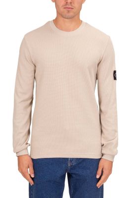 Calvin Klein Jeans Miesten Paita, MONOLOGO BADGE WAFFLE LS TEE Kerma