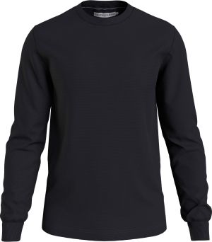 Calvin Klein Jeans Miesten Paita, MONOLOGO BADGE WAFFLE LS TEE Musta