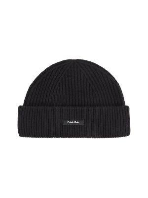 Calvin Klein Jeans Miesten Pipo WOOL DOCKER BEANIE Musta