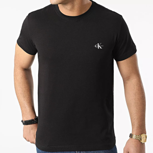 Calvin Klein Jeans Miesten T-paita  MONOGRAM T-SHIRT Musta