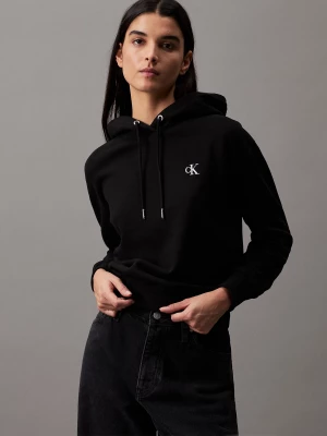 Calvin Klein Jeans naisten huppari, CK EMBROIDERY HOODIE Musta