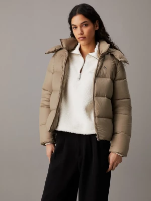 Calvin Klein Jeans Naisten Untuvatakki, DOWN SHORT PUFFER Beige