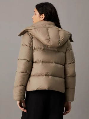 Calvin Klein Jeans Naisten Untuvatakki, DOWN SHORT PUFFER Beige