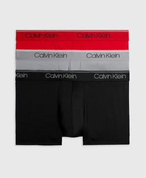 Calvin Klein Miesten Bokserit 3-Pack, LOW RISE TRUNK MICROMA NOS 