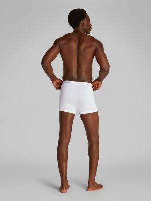 Calvin Klein miesten bokserit, ICON COTTON TRUNK 3PK WHITE Valkoinen