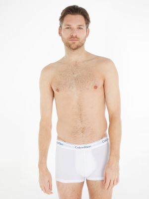 Calvin Klein Miesten Bokserit Trunk 3PK Black Valkoinen