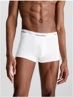 Calvin Klein Miesten Bokserit Trunk 3PK Black Valkoinen