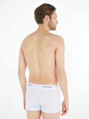 Calvin Klein Miesten Bokserit Trunk 3PK Black Valkoinen