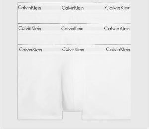 Calvin Klein Miesten Bokserit Trunk 3PK Black Valkoinen