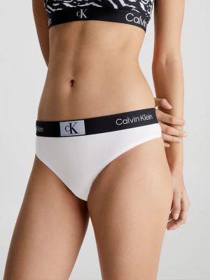 Calvin Klein Naisten Alushousut, CK MODERN THONG Valkoinen