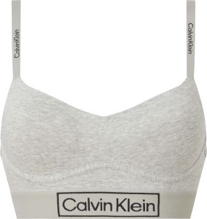 Calvin Klein Naisten Bralette CK LINED Vaaleanharmaa