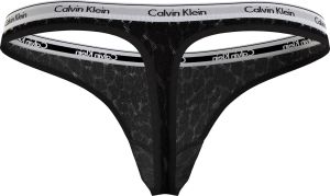 Calvin Klein naisten stringit, CK HIGH LEG THONG Musta