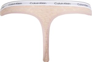 Calvin Klein naisten stringit, CK HIGH LEG THONG Nude