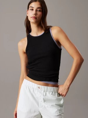 Calvin Klein naisten tank top, SLIM RIB TANK Musta