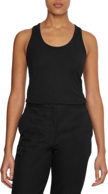 CALVIN KLEIN WOMEN Naisten Toppi ESSENTIAL RIB TANK TOP Musta